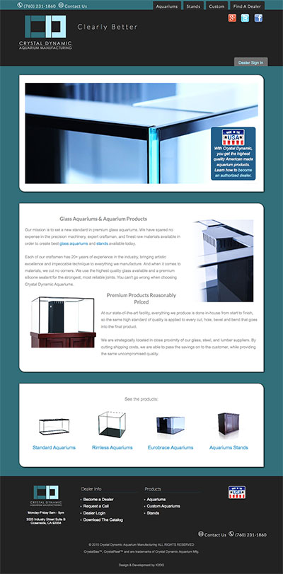 Aquarium Website Design